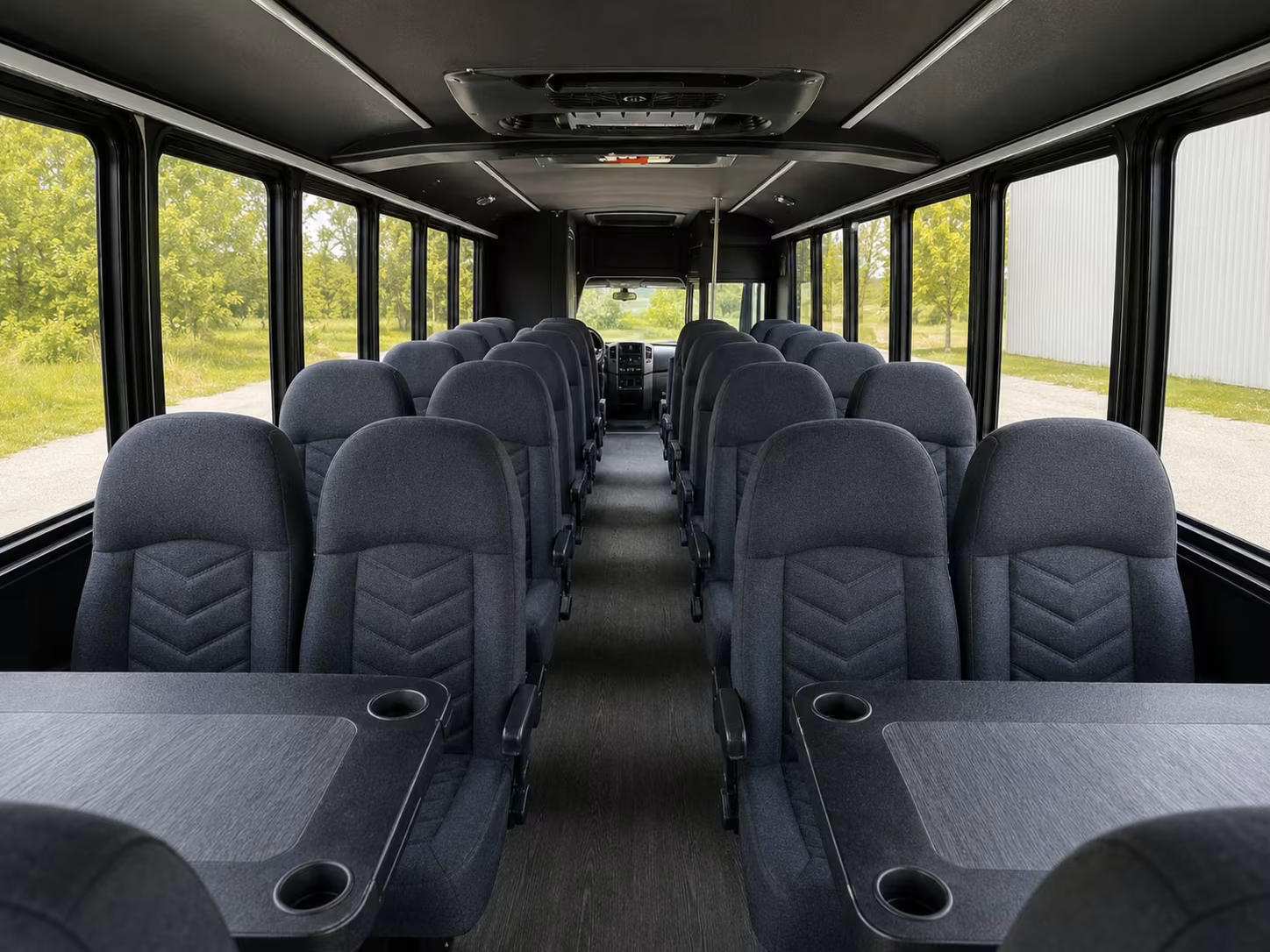15 passenger minibus inside