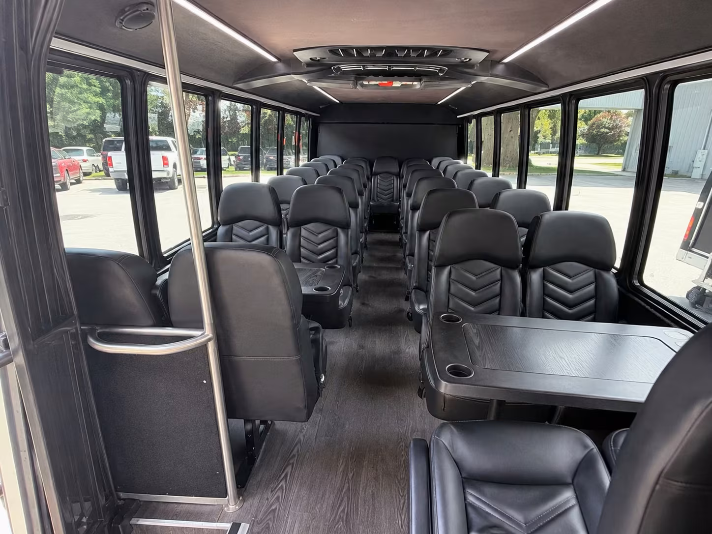 15 passenger minibus interior
