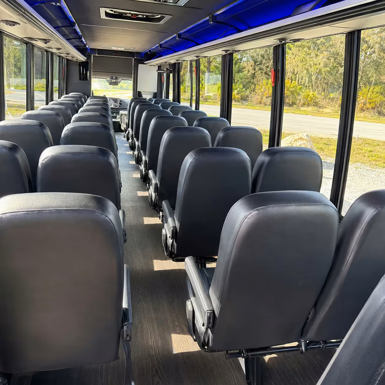 25 passenger minibus inside