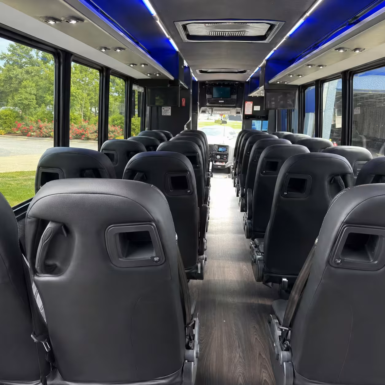 28 passenger minibus inside