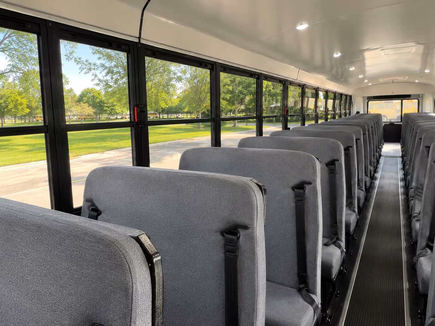 school bus interior