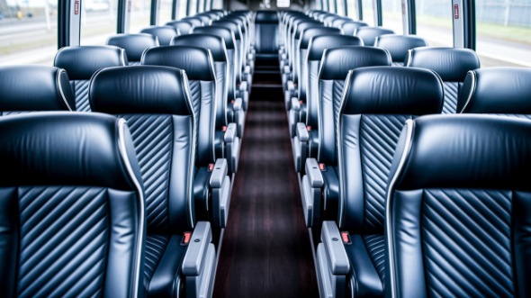 spokane valley 50 passenger charter bus inside